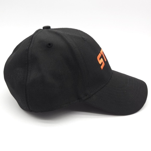 STIHL Outfitters Chainsaw Snapback Hat Baseball Cap Black Orange Adult Authentic - Picture 4 of 8